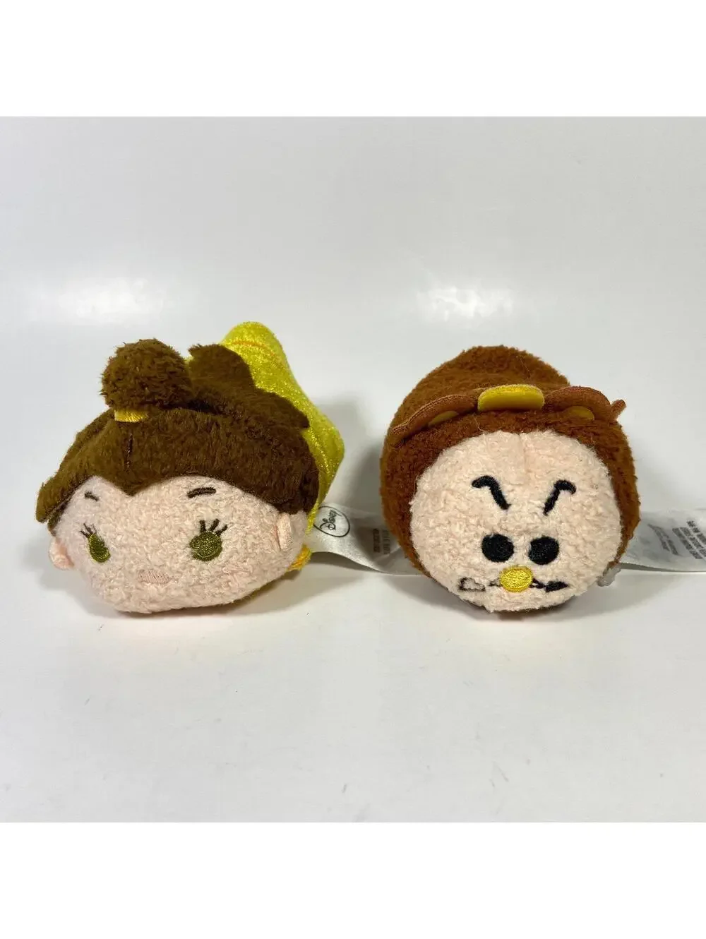 3-3.5” Disney Tsum Tsum Beauty And The Beast Belle & Cogsworth Plush